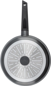 Сковорода Rondell Kontur RDA-1486 круглая 24см покрытие: Xylan Plus ручка несъемная (с крышкой) графитовый - купить недорого с доставкой в интернет-магазине