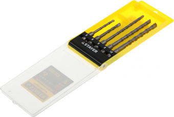 Набор буров Stayer 2930-H5 по бетону (5пред.) для дрелей/перфораторов - купить недорого с доставкой в интернет-магазине