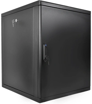 Шкаф коммутационный ЦМО (ШРН-М-12.500.1-9005) настенный 12U 600x456мм пер.дв.металл 130кг черный 456мм 20.9кг 180град. 610мм - купить недорого с доставкой в интернет-магазине
