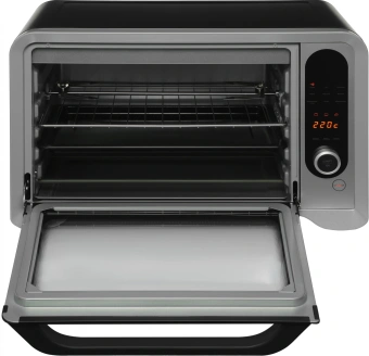 Мини-печь Hyundai MIO-HY104 35л. 1600Вт черный/серебристый - купить недорого с доставкой в интернет-магазине