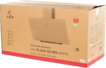 Вытяжка каминная Lex Plaza GS 900 WH белый управление: сенсорное (1 мотор) - купить недорого с доставкой в интернет-магазине