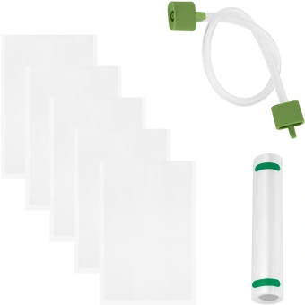 Вакуумный упаковщик Kitfort КТ-1558 ручной 70Вт 0.6Бар шир.пак.:30см зеленый - купить недорого с доставкой в интернет-магазине