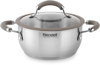 Кастрюля Rondell Balance RDS-755 5л. d=24см (с крышкой) стальной - купить недорого с доставкой в интернет-магазине