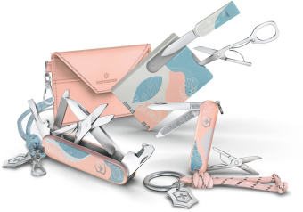 Нож перочинный Victorinox Companion Paris Style (1.3909.E221) 91мм 16функц. розовый с чехлом подар.коробка - купить недорого с доставкой в интернет-магазине