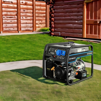 Генератор Hyundai HHY 7020FE ATS 5.5кВт - цена, купить или заказать с доставкой в интернет-магазине Генератор Hyundai HHY 7020FE ATS 5.5кВт - купить недорого с доставкой в интернет-магазине