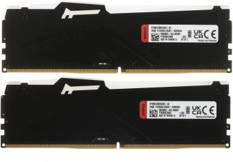 Память DDR5 2x32GB 5600MHz Kingston KF556C40BB2AK2-64 Fury Beast RGB RTL Gaming PC5-44800 CL40 DIMM 288-pin 1.25В dual rank с радиатором Ret - купить недорого с доставкой в интернет-магазине