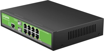Коммутатор Digma DSP708G-2S-T135 (L2+) 8x1Гбит/с 2SFP 8PoE 8PoE+ 135W управляемый - купить недорого с доставкой в интернет-магазине