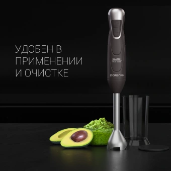 Блендер погружной Polaris Silent PHB 1380 1300Вт черный/серебристый - купить недорого с доставкой в интернет-магазине