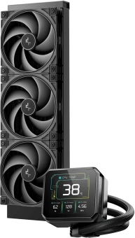 Система водяного охлаждения Deepcool Spartacus 360 ARGB Soc-AM5/AM4/1200/1700/1851 черный 4-pin 32.23dB Al LCD 2073gr Ret (R-SPT360-BKDSMP-G-1) - купить недорого с доставкой в интернет-магазине