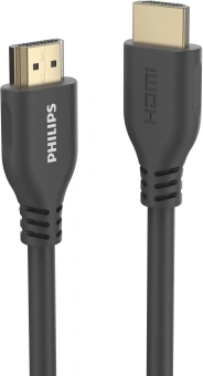 Кабель аудио-видео Philips 8K 60 Гц Ultra HD HDMI (m)/HDMI (m) 1.5м. позолоч.конт. серый (SWV7110/56) - купить недорого с доставкой в интернет-магазине