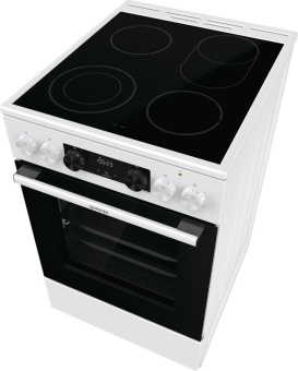 Плита Электрическая Gorenje GECS5C70WA белый/черный стеклокерамика (без крышки) - купить недорого с доставкой в интернет-магазине