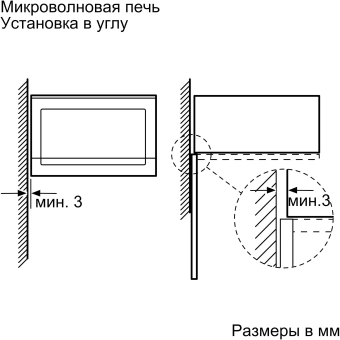 Микроволновая печь Bosch BFL524MS0 20л. 800Вт нержавеющая сталь/черный (встраиваемая) - купить недорого с доставкой в интернет-магазине