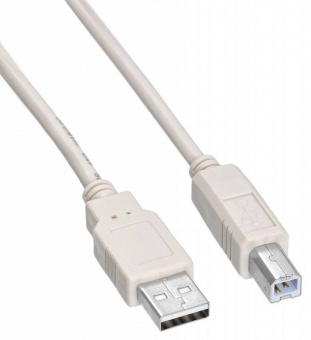 Кабель Buro USB2.0-AM/BM-1.8M-MG USB A(m) USB B(m) 1.8м феррит.кольца серый - купить недорого с доставкой в интернет-магазине