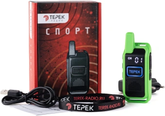 Рация Терек Спорт до 3км сигн.Аналоговый зеленый (СПОРТ ЗЕЛЕНЫЙ) - купить недорого с доставкой в интернет-магазине