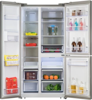 Холодильник Бирюса TD 563 I 3-хкамерн. нержавеющая сталь инвертер - купить недорого с доставкой в интернет-магазине