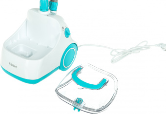 Отпариватель напольный Kitfort КТ-957 1500Вт белый/бирюзовый - купить недорого с доставкой в интернет-магазине