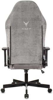 Кресло игровое Knight N1 Fabric серый Light-19 с подголов. крестов. металл - купить недорого с доставкой в интернет-магазине