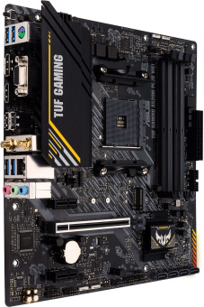Материнская плата Asus TUF GAMING A520M-PLUS WIFI Soc-AM4 AMD A520 4xDDR4 mATX AC`97 8ch(7.1) 2xGgE RAID+VGA+HDMI+DP - купить недорого с доставкой в интернет-магазине