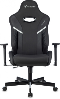 Кресло игровое Knight Thunder 5X черный экокожа крестов. металл - купить недорого с доставкой в интернет-магазине
