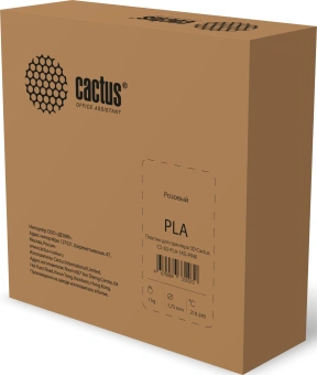 Пластик для принтера 3D Cactus CS-3D-PLA-1KG-PINK PLA d1.75мм 1кг L326м 1цв. - купить недорого с доставкой в интернет-магазине