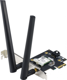 Сетевой адаптер WiFi + Bluetooth Asus PCE-AX1800 AX1800 PCI Express (ант.внеш.съем) 2ант. - купить недорого с доставкой в интернет-магазине