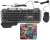 Клавиатура + мышь Оклик 700GMK клав:черный мышь:черный USB Multimedia LED (1533156) - купить недорого с доставкой в интернет-магазине