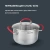 Кастрюля Rondell Sorge RDS-1219 2.1л. d=18см (с крышкой) стальной - купить недорого с доставкой в интернет-магазине