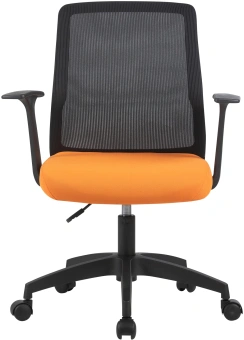 Кресло Cactus CS-MC222-BKOR черный сиденье оранжевый сетка/ткань низк.спин. крестов. пластик пластик черный - купить недорого с доставкой в интернет-магазине