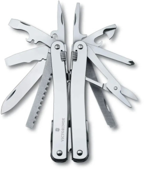 Мультитул Victorinox SwissTool Spirit X Plus Ratchet (3.0236.N) 105мм 36функц. чехол нейлоновый серебристый подар.коробка - купить недорого с доставкой в интернет-магазине