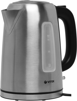 Чайник электрический Vitek VT-1137 1.7л. 2200Вт серебристый матовый корпус: металл - купить недорого с доставкой в интернет-магазине