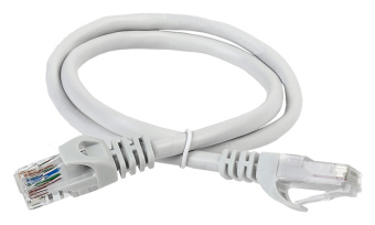 Патч-корд ITK PC01-C5EU-1M5 UTP RJ-45 вил.-вилка RJ-45 кат.5E 1.5м серый ПВХ (уп.:1шт) - купить недорого с доставкой в интернет-магазине