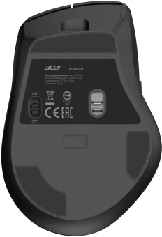 Мышь Acer OMR406 черный оптическая 4800dpi беспров. BT/Radio USB 8but (ZL.MCEEE.02W) - купить недорого с доставкой в интернет-магазине