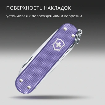 Нож перочинный Victorinox Classic SD Alox Electric Lavender (0.6221.223G) 58мм 5функц. подар.коробка - купить недорого с доставкой в интернет-магазине