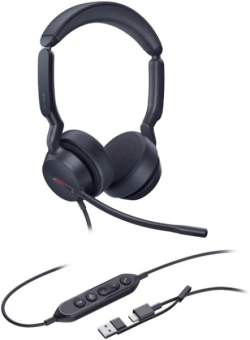 Гарнитура проводная Yealink UH44 Dual UC USB-C/A черный - купить недорого с доставкой в интернет-магазине