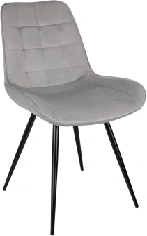 Стул для дома Бюрократ CH-K2_4 комплект 4шт св.серый Holland 09 металл черный на ножках (CH-K2_1/HL09_4) - купить недорого с доставкой в интернет-магазине