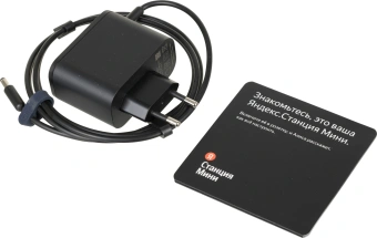 Умная колонка Yandex Станция Мини с часами Алиса синий 10W 1.0 BT 10м (YNDX-00020B) - купить недорого с доставкой в интернет-магазине
