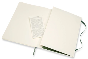 Блокнот Moleskine CLASSIC SOFT QP622K15 XLarge 190х250мм 192стр. клетка мягкая обложка зеленый - купить недорого с доставкой в интернет-магазине