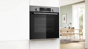 Духовой шкаф Электрический Bosch HBG536ES3 серебристый - купить недорого с доставкой в интернет-магазине