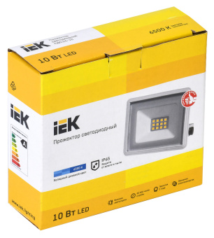 Прожектор уличный IEK CДО светодиодный 10Втбелый (LPDO601-10-65-K01) - купить недорого с доставкой в интернет-магазине