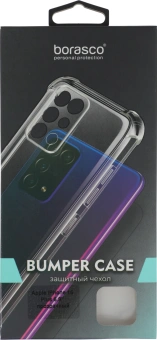 Чехол (клип-кейс) BoraSCO для Apple iPhone 16 Plus Bumper Case прозрачный (73520) - купить недорого с доставкой в интернет-магазине