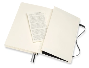 Блокнот Moleskine CLASSIC SOFT EXPENDED QP617EXP Large 130х210мм 400стр. клетка мягкая обложка черный - купить недорого с доставкой в интернет-магазине