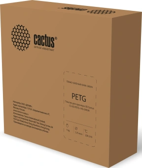 Пластик для принтера 3D Cactus CS-3D-PETG-1KG-DKGN PETG d1.75мм 1кг L316м 1цв. - купить недорого с доставкой в интернет-магазине