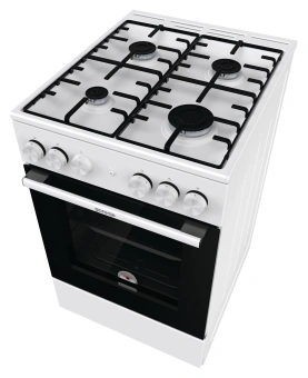 Плита Газовая Gorenje GG5A12WH белый (без крышки) реш.сталь - купить недорого с доставкой в интернет-магазине
