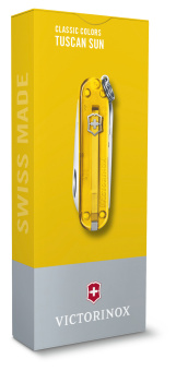 Нож перочинный Victorinox Classic SD Tuscan Sun (0.6223.T81G) 58мм 7функц. подар.коробка - цена, купить или заказать с доставкой в интернет-магазине Нож перочинный Victorinox Classic SD Tuscan Sun (0.6223.T81G) 58мм 7функц. подар.коробка - купить недорого с доставкой в интернет-магазине