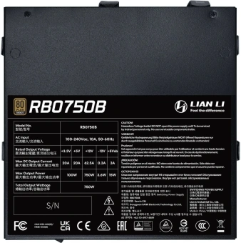 Блок питания Lian-Li ATX 750W BX0750B Gen.5 80+ bronze (20+4pin) APFC 120mm fan 5xSATA RTL - купить недорого с доставкой в интернет-магазине