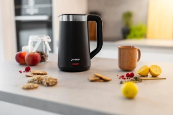 Чайник электрический Gorenje K17TRDW 1.7л. 2200Вт черный/серебристый корпус: металл - купить недорого с доставкой в интернет-магазине