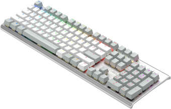 Клавиатура A4Tech Fstyler FS100 Neon механическая серый/белый USB for gamer LED (FS100) - купить недорого с доставкой в интернет-магазине