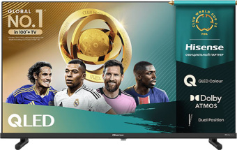 Телевизор QLED Hisense 40" 40A5Q Frameless черный FULL HD 60Hz DVB-T DVB-T2 DVB-C DVB-S DVB-S2 WiFi Smart TV (RUS) - купить недорого с доставкой в интернет-магазине