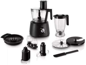 Кухонный комбайн Philips HR7776/90 1300Вт черный - купить недорого с доставкой в интернет-магазине