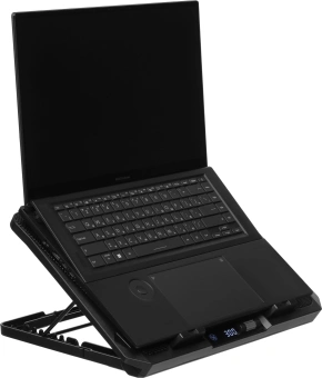 Подставка для ноутбука Digma D-NCP170-2x110 18" 400x288x45мм 52дБ 2xUSB 2x 110ммFAN 1100г Fan-control металл/пластик черный - купить недорого с доставкой в интернет-магазине